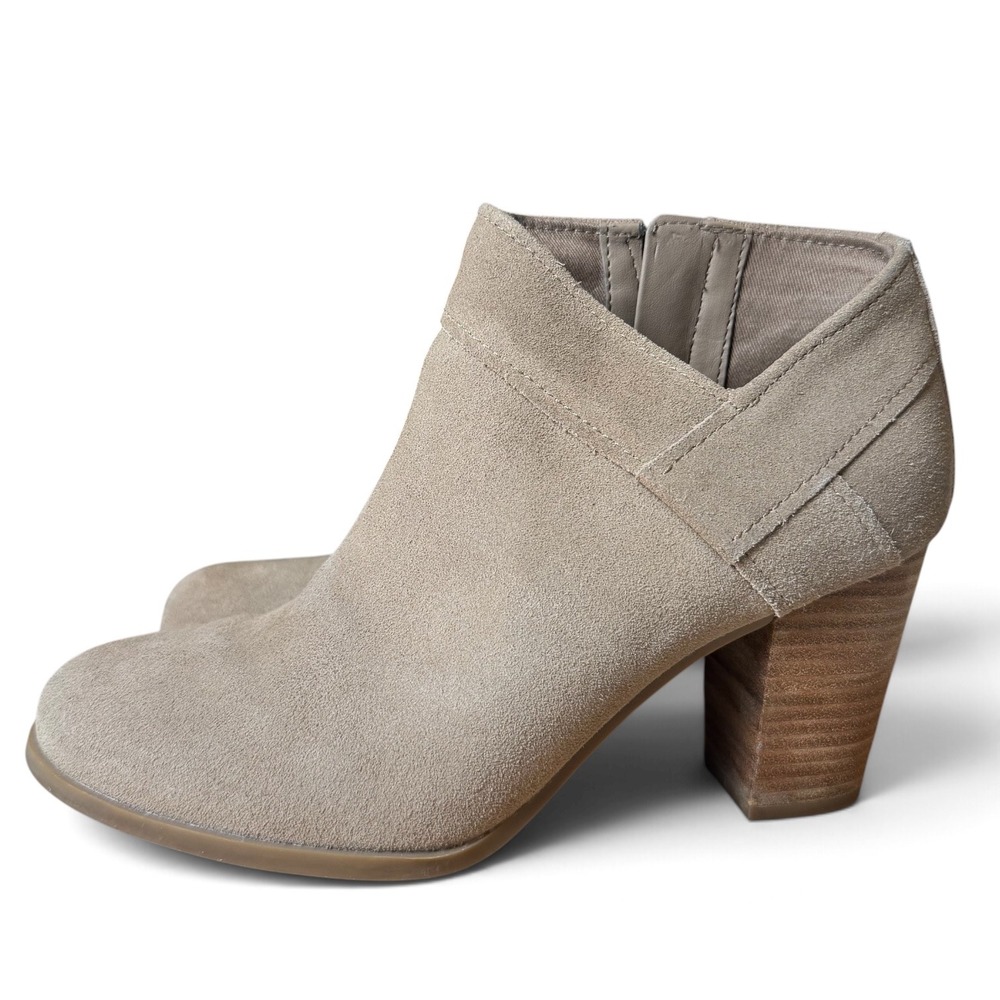 Koolaburra by UGG Amalea Taupe Suede Block Heel Ankle Boots 1105870 7